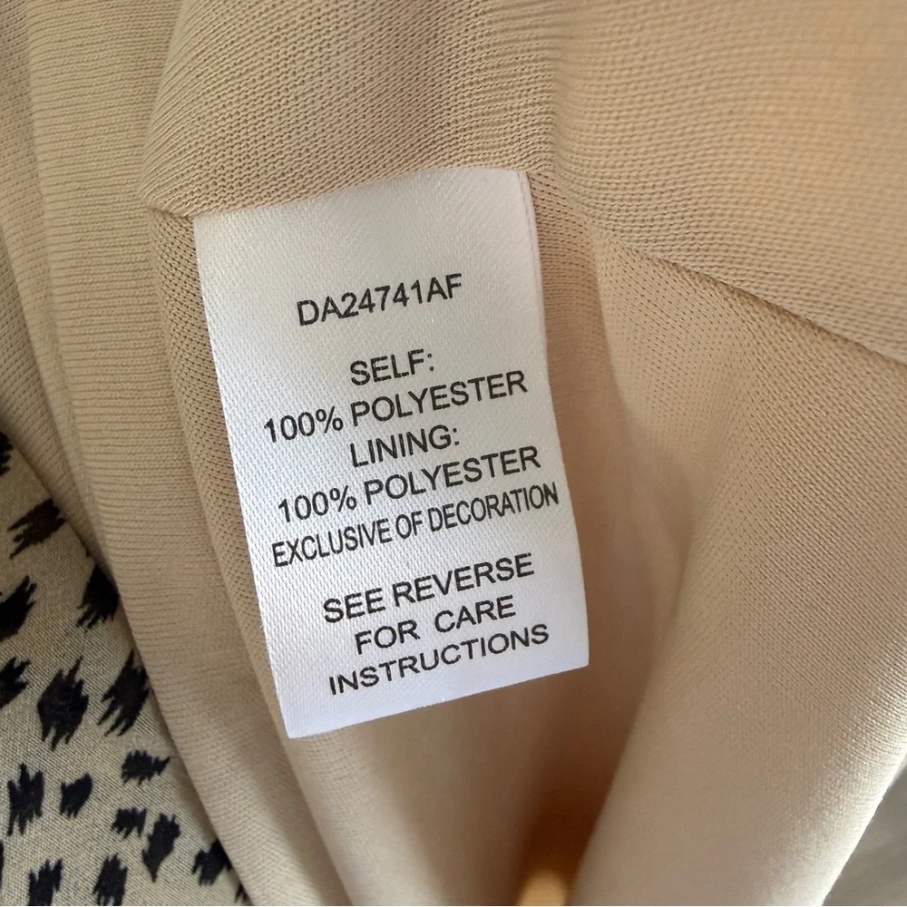 Baltic Born Maxi Dress Cha Cha Leopard Dot Print Taupe Sz L - Picture 12 of 12